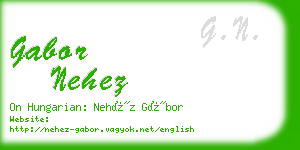 gabor nehez business card